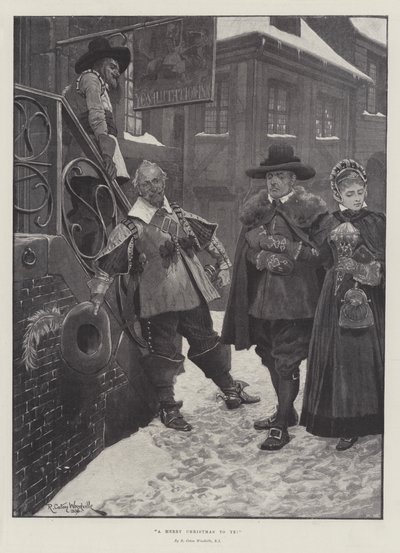 A Merry Christmas To Ye! by Richard Caton Woodville junior